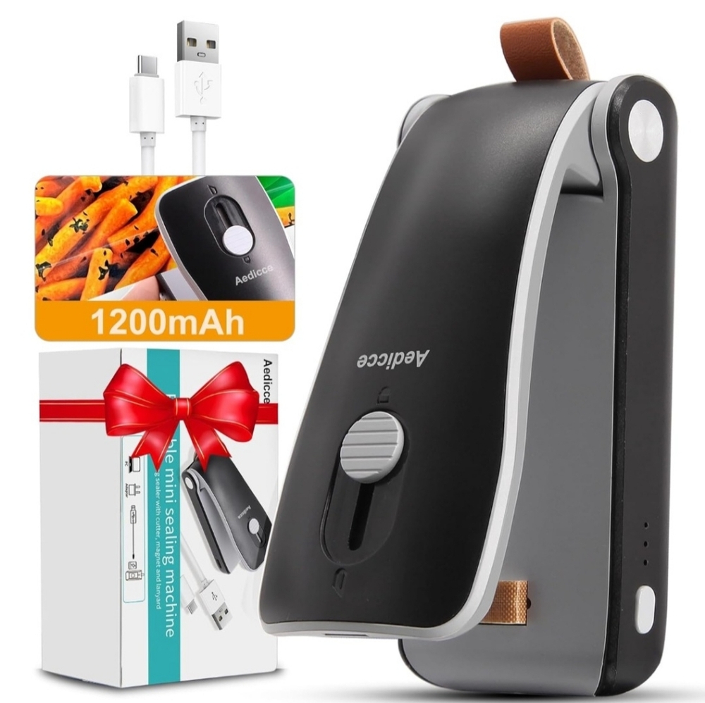 Aedicee Black Mini Sealing Machine